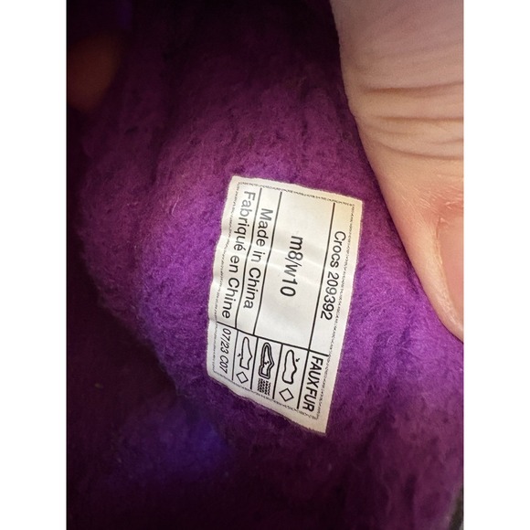 McDonald's x Crocs Grimace Cozzzy Sandals, Limited Edition Collaboration M8 W10 - Picture 5 of 6